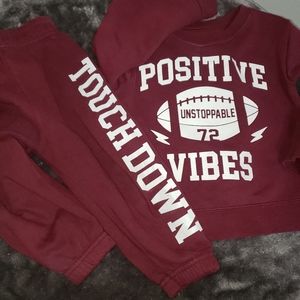 Sweat shirt/pant set